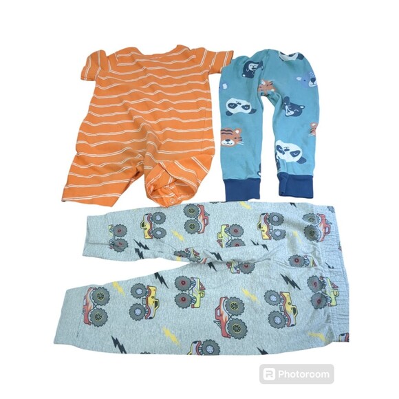 Baby Boy Clothes 3 pc Lot Size 18 Months Tractor Leggins new - Picture 2 of 5